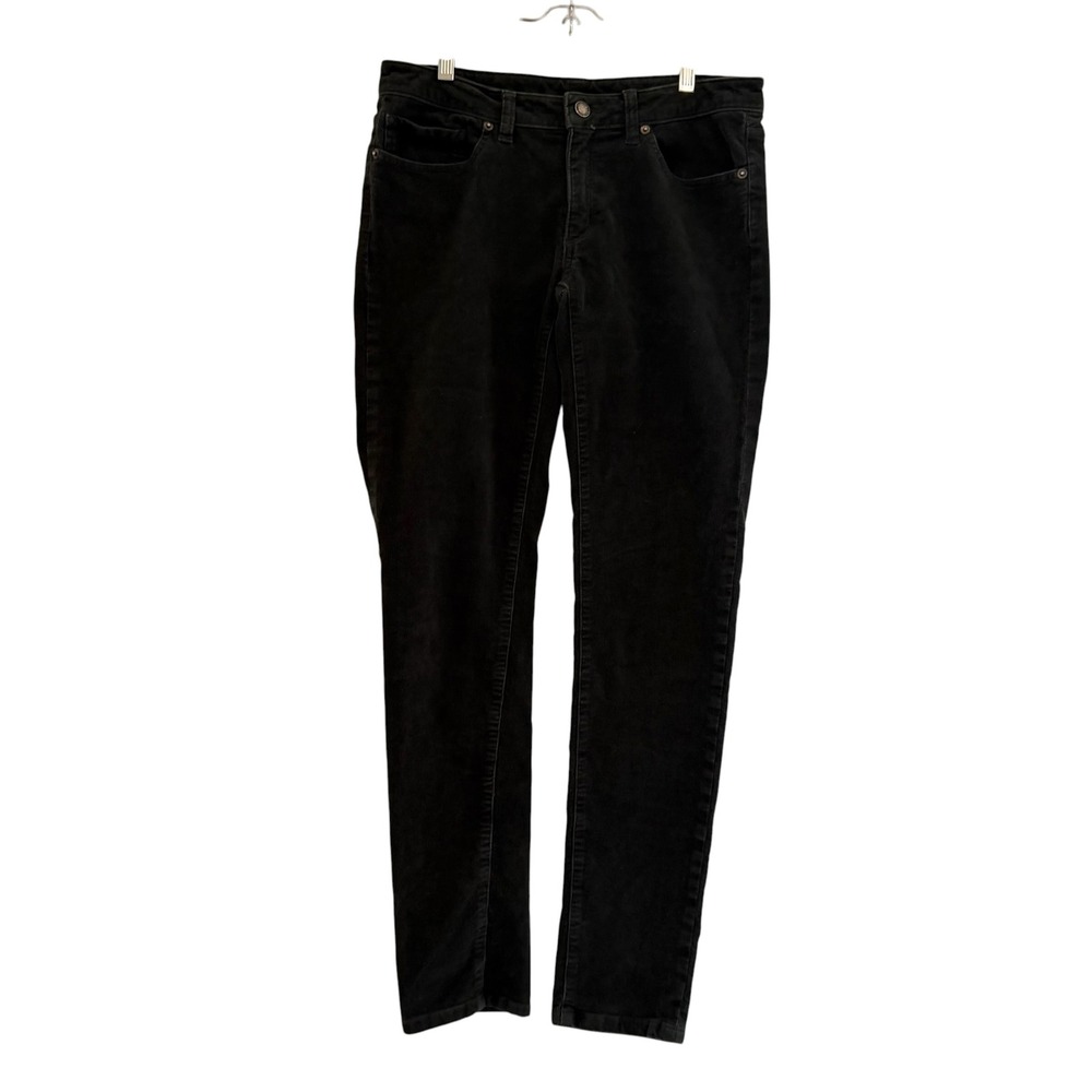 Patagonia Womens 29 Black Organic Cotton Corduroy Slim Straight Leg Pants Cords - Picture 6 of 16